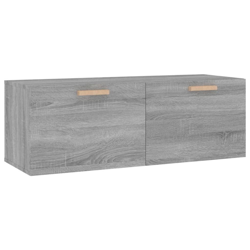 Seinäkaappi harmaa Sonoma 100x36,5x35 cm tekninen puu - Sisustajankoti.fi