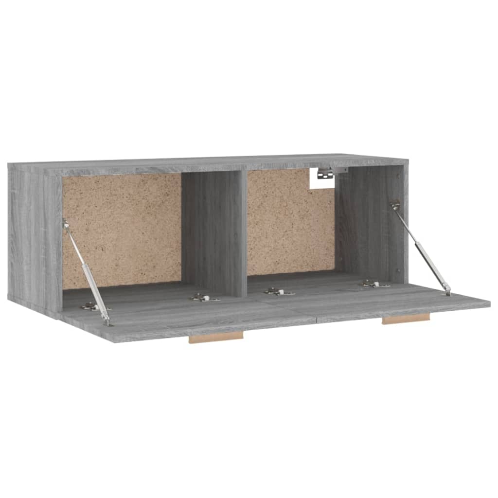 Seinäkaappi harmaa Sonoma 100x36,5x35 cm tekninen puu - Sisustajankoti.fi