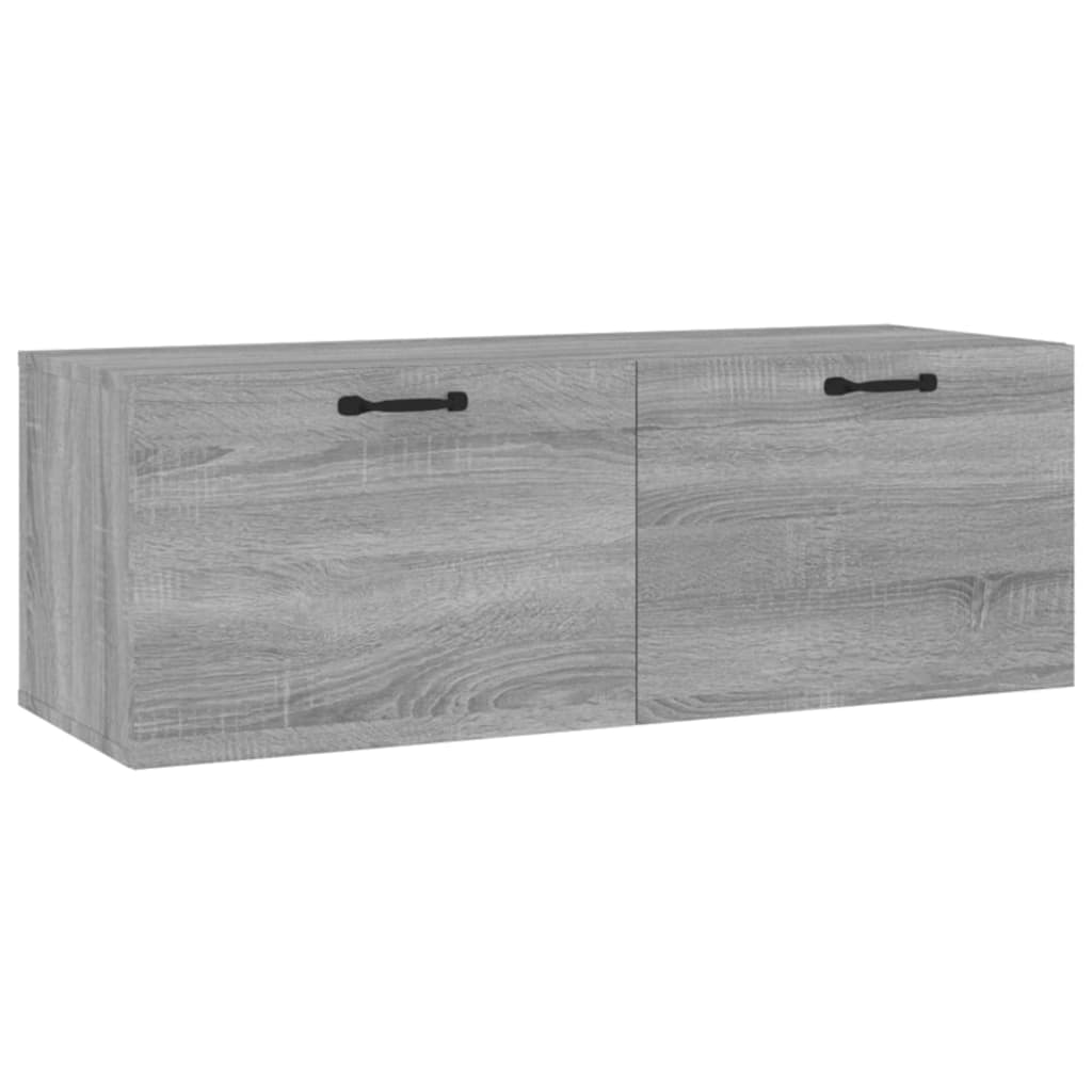 Seinäkaappi harmaa Sonoma 100x36,5x35 cm tekninen puu - Sisustajankoti.fi