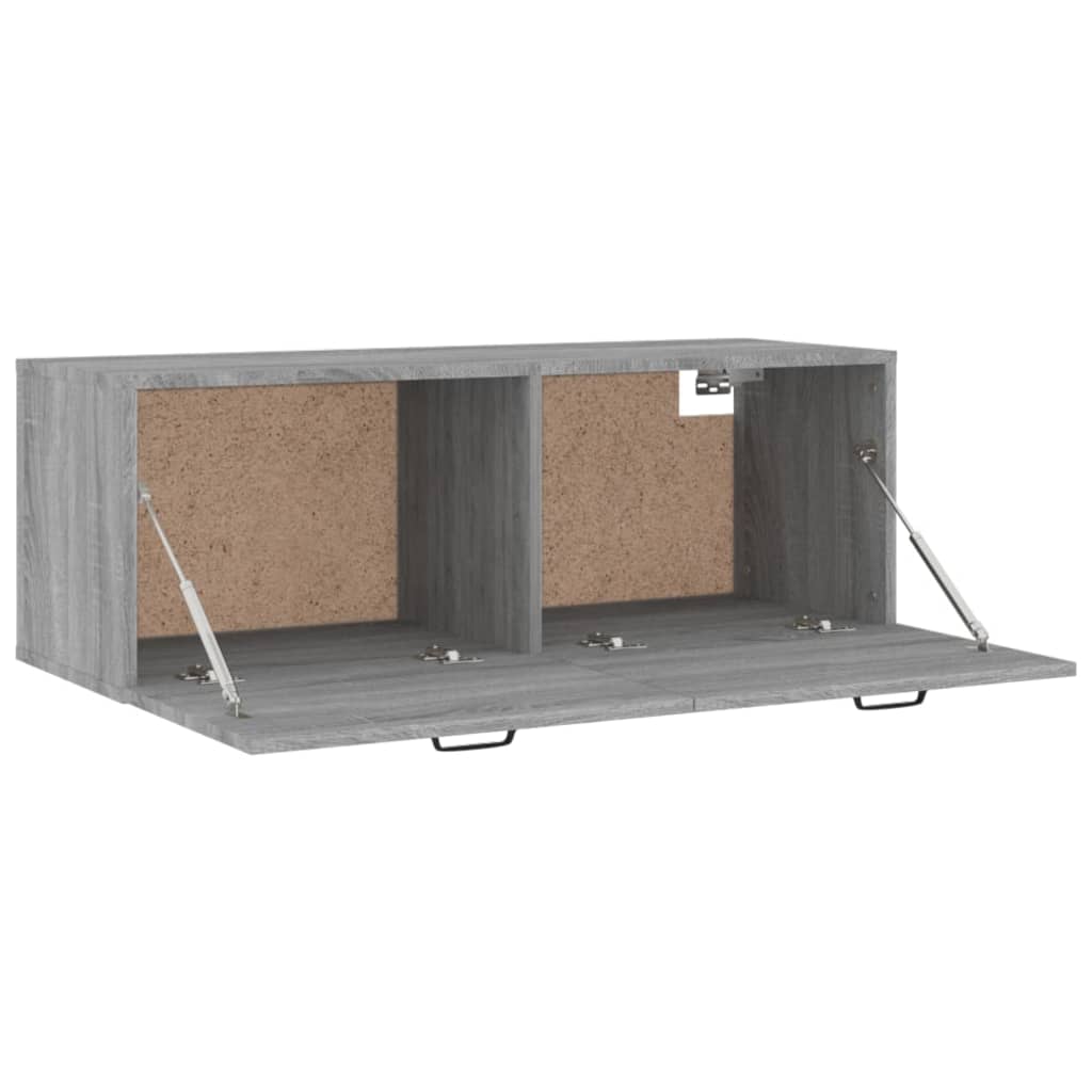 Seinäkaappi harmaa Sonoma 100x36,5x35 cm tekninen puu - Sisustajankoti.fi