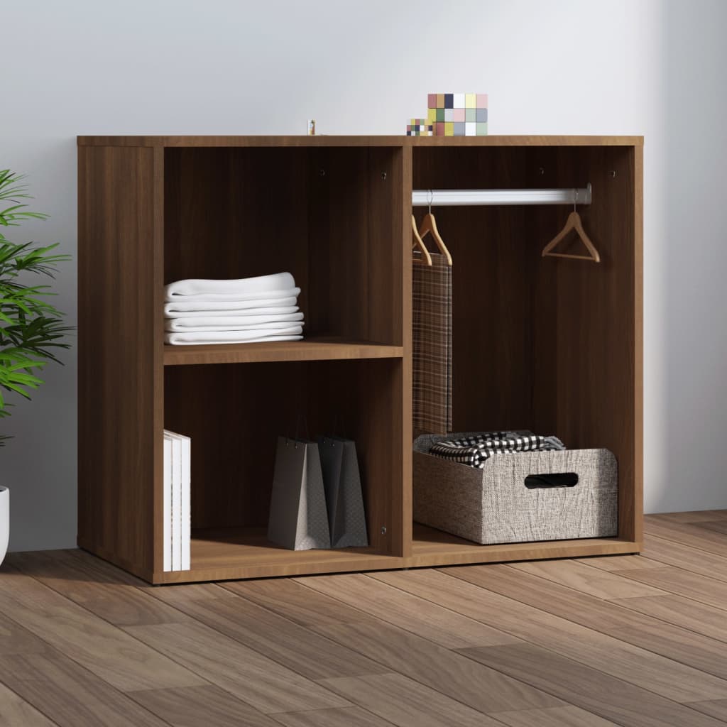Kosmetiikkakaappi ruskea tammi 80x40x65 cm tekninen puu - Sisustajankoti.fi