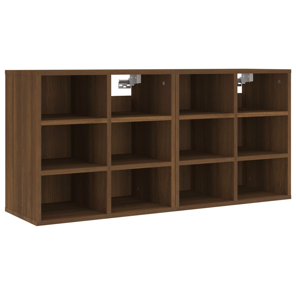 Kenkäkaapit 2 kpl ruskea tammi 52,5x30x50 cm - Sisustajankoti.fi