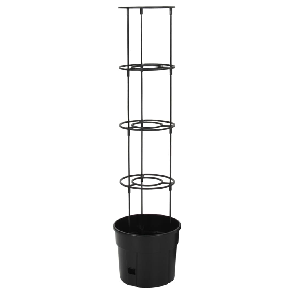 Tomaattiruukku antrasiitti Ø29,5x115 cm polypropeeni - Sisustajankoti.fi
