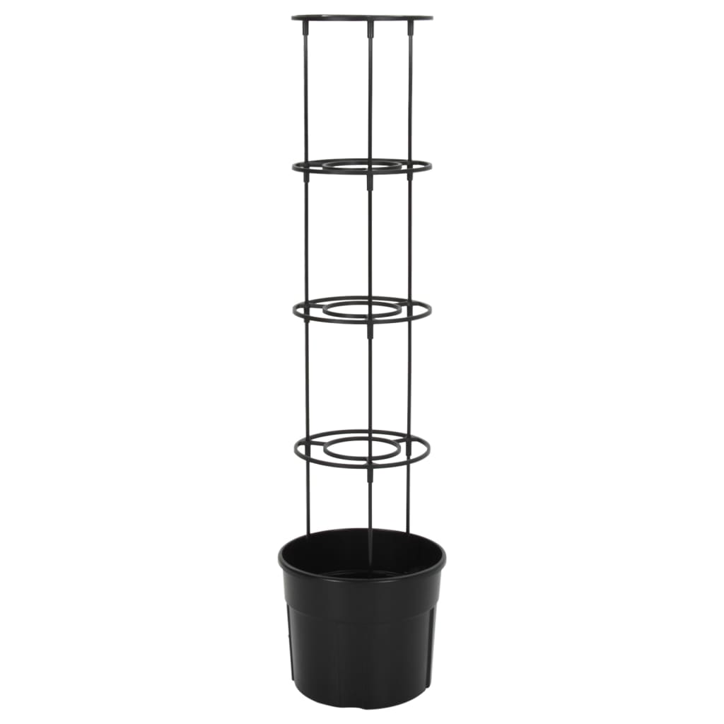 Tomaattiruukku antrasiitti Ø29,5x115 cm polypropeeni - Sisustajankoti.fi