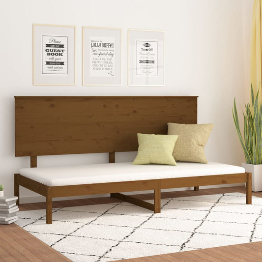 Sohvasänky hunajanruskea 90x200 cm täysi mänty - Sisustajankoti.fi