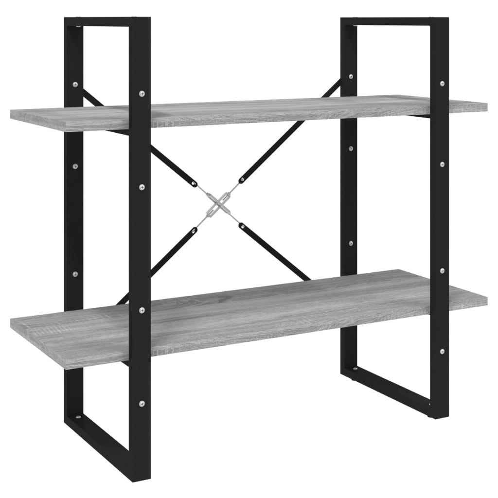 5-kerroksinen Kirjahylly harm. Sonoma 80x30x175 cm tekninen puu - Sisustajankoti.fi
