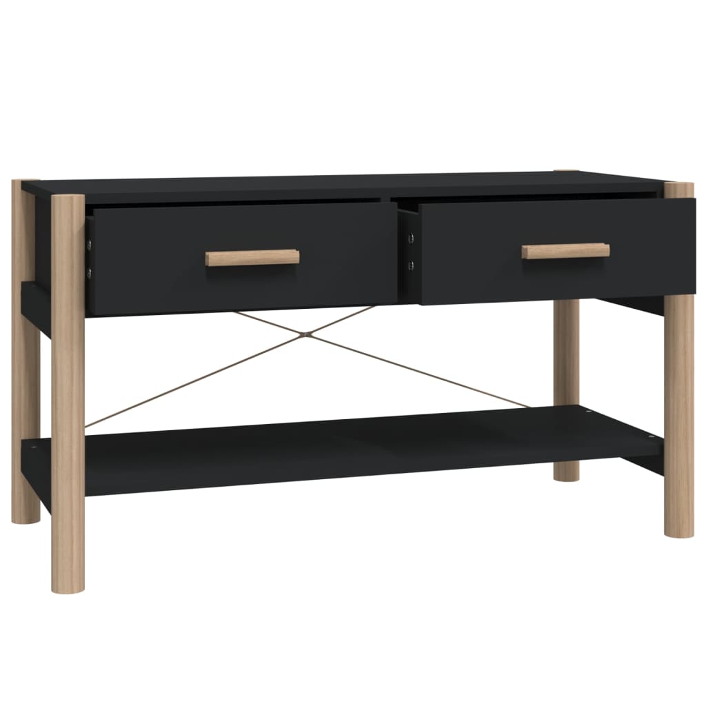 TV-taso musta 82x38x45 cm tekninen puu - Sisustajankoti.fi
