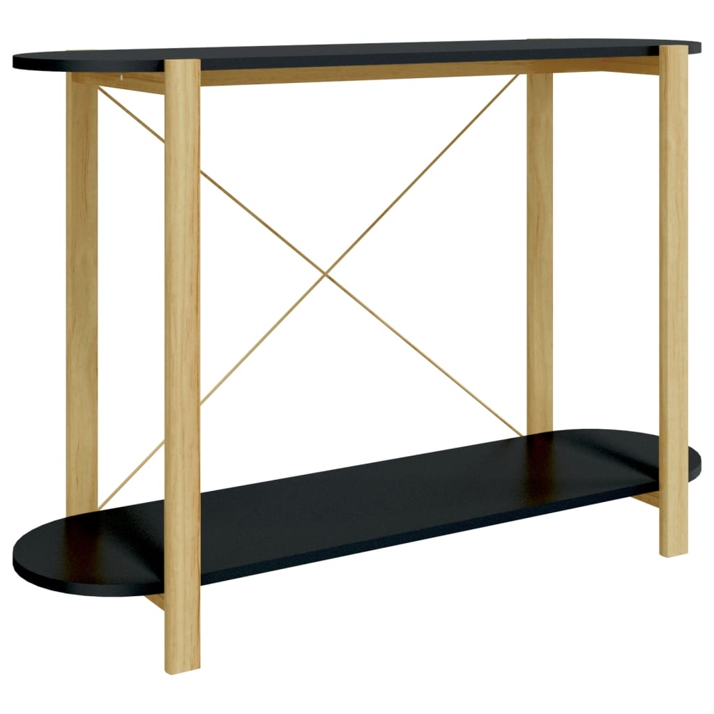 Konsolipöytä musta 110x38x75 cm tekninen puu - Sisustajankoti.fi