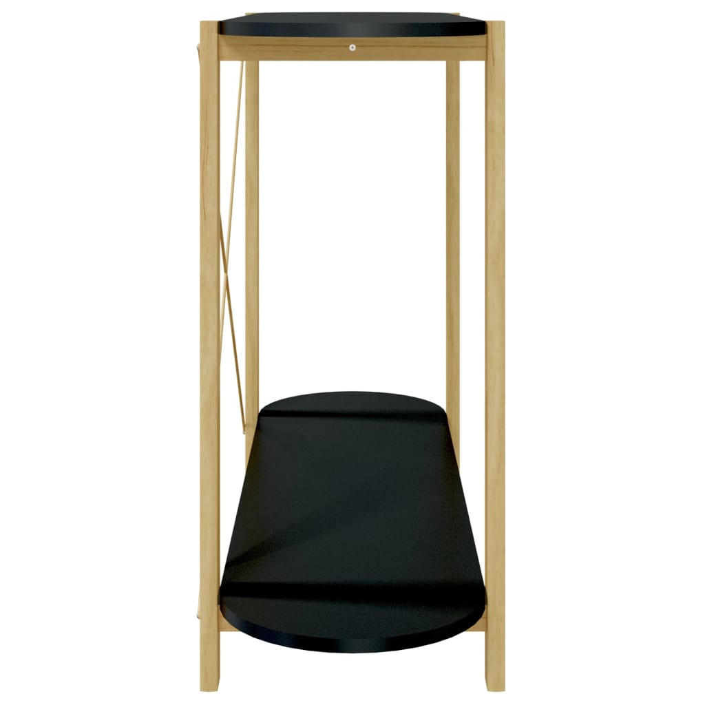 Konsolipöytä musta 110x38x75 cm tekninen puu - Sisustajankoti.fi