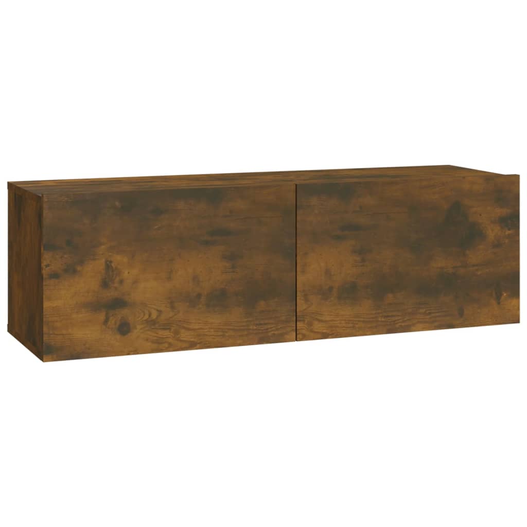 TV-seinäkaapit 4 kpl savutammi 100x30x30 cm - Sisustajankoti.fi