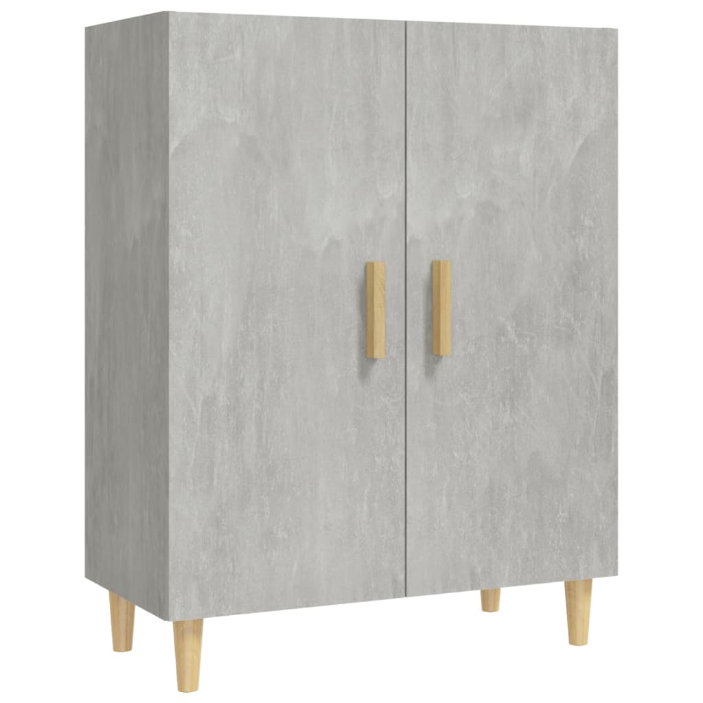 Kaappi betoninharmaa 70x34x180 cm tekninen puu - Sisustajankoti.fi