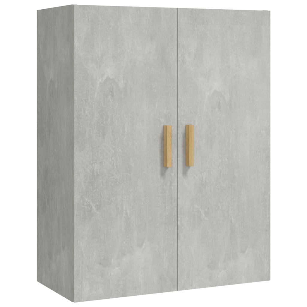 Kaappi betoninharmaa 70x34x180 cm tekninen puu - Sisustajankoti.fi