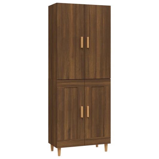 Kaappi ruskea tammi 70x34x180 cm tekninen puu - Sisustajankoti.fi