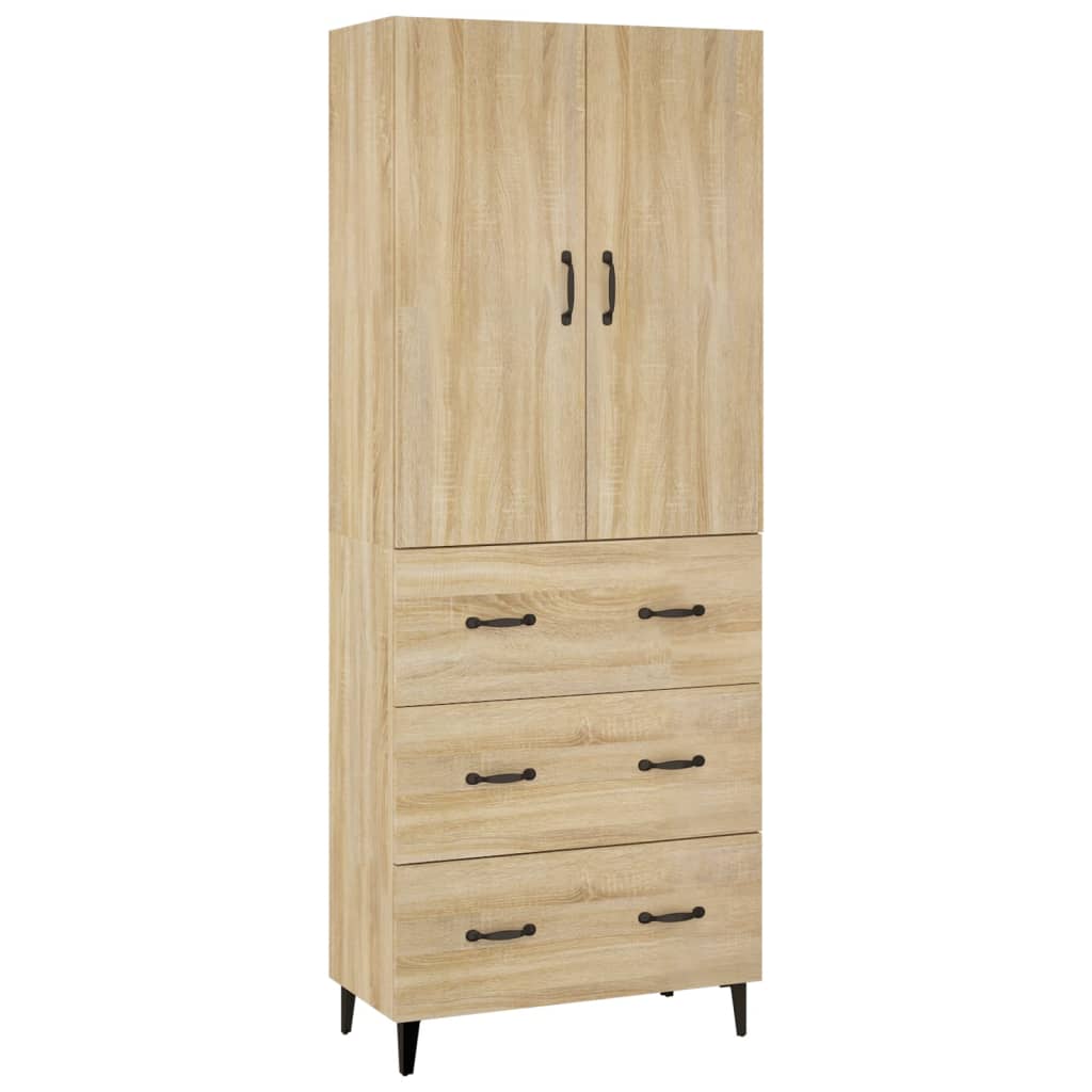 Kaappi Sonoma tammi 69,5x34x180 cm tekninen puu - Sisustajankoti.fi