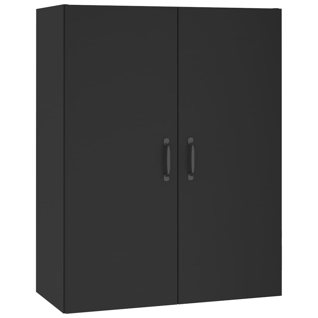 Kaappi musta 69,5x34x180 cm tekninen puu - Sisustajankoti.fi