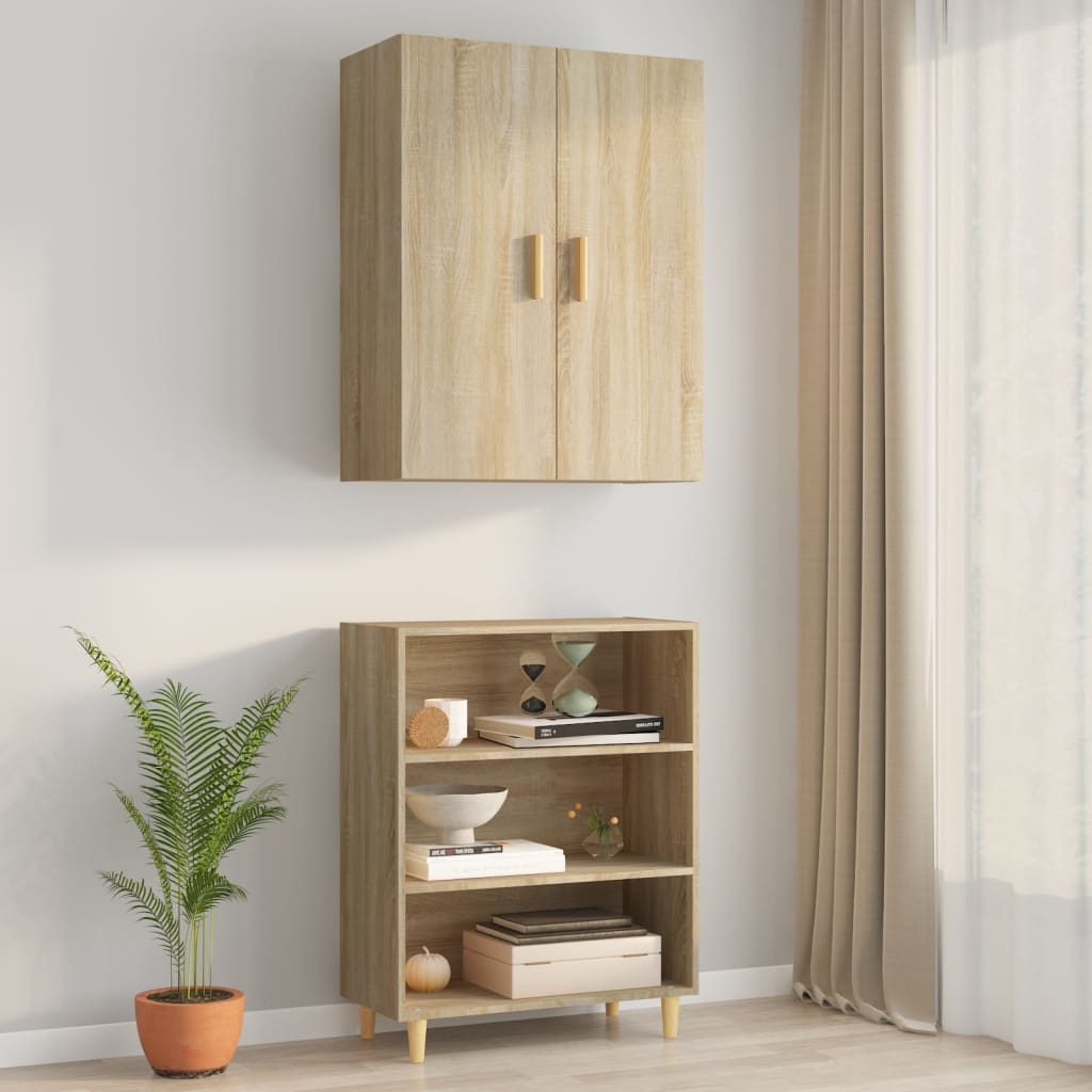 Kaappi Sonoma tammi 69,5x34x180 cm tekninen puu - Sisustajankoti.fi