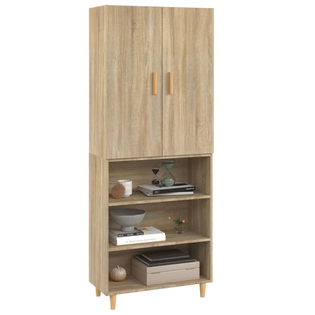 Kaappi Sonoma tammi 69,5x34x180 cm tekninen puu - Sisustajankoti.fi
