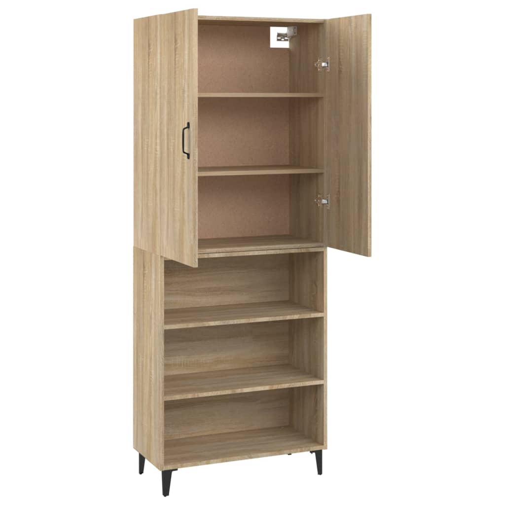 Kaappi Sonoma tammi 69,5x32,5x180 cm tekninen puu - Sisustajankoti.fi