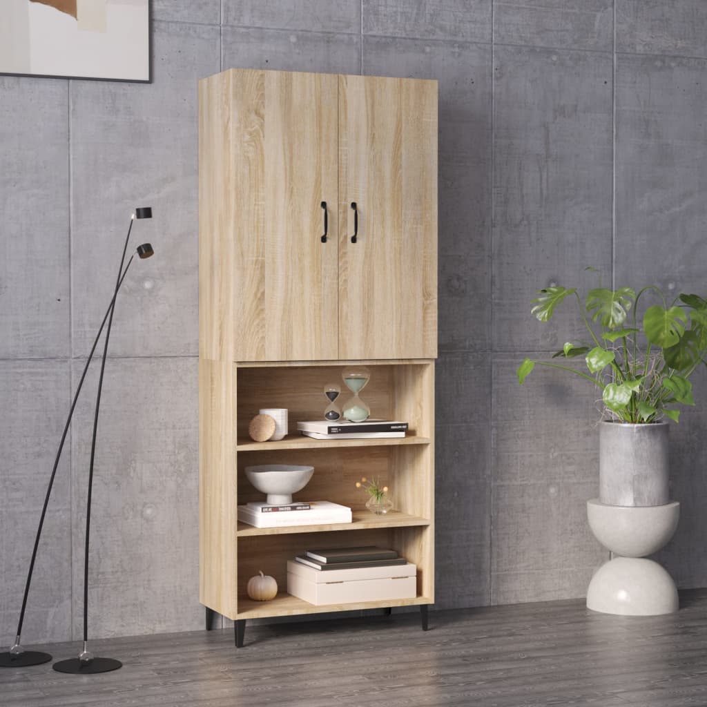 Kaappi Sonoma tammi 69,5x32,5x180 cm tekninen puu - Sisustajankoti.fi