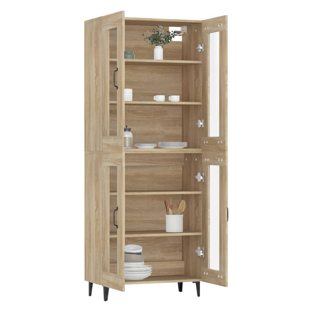 Kaappi Sonoma tammi 69,5x34x180 cm tekninen puu - Sisustajankoti.fi