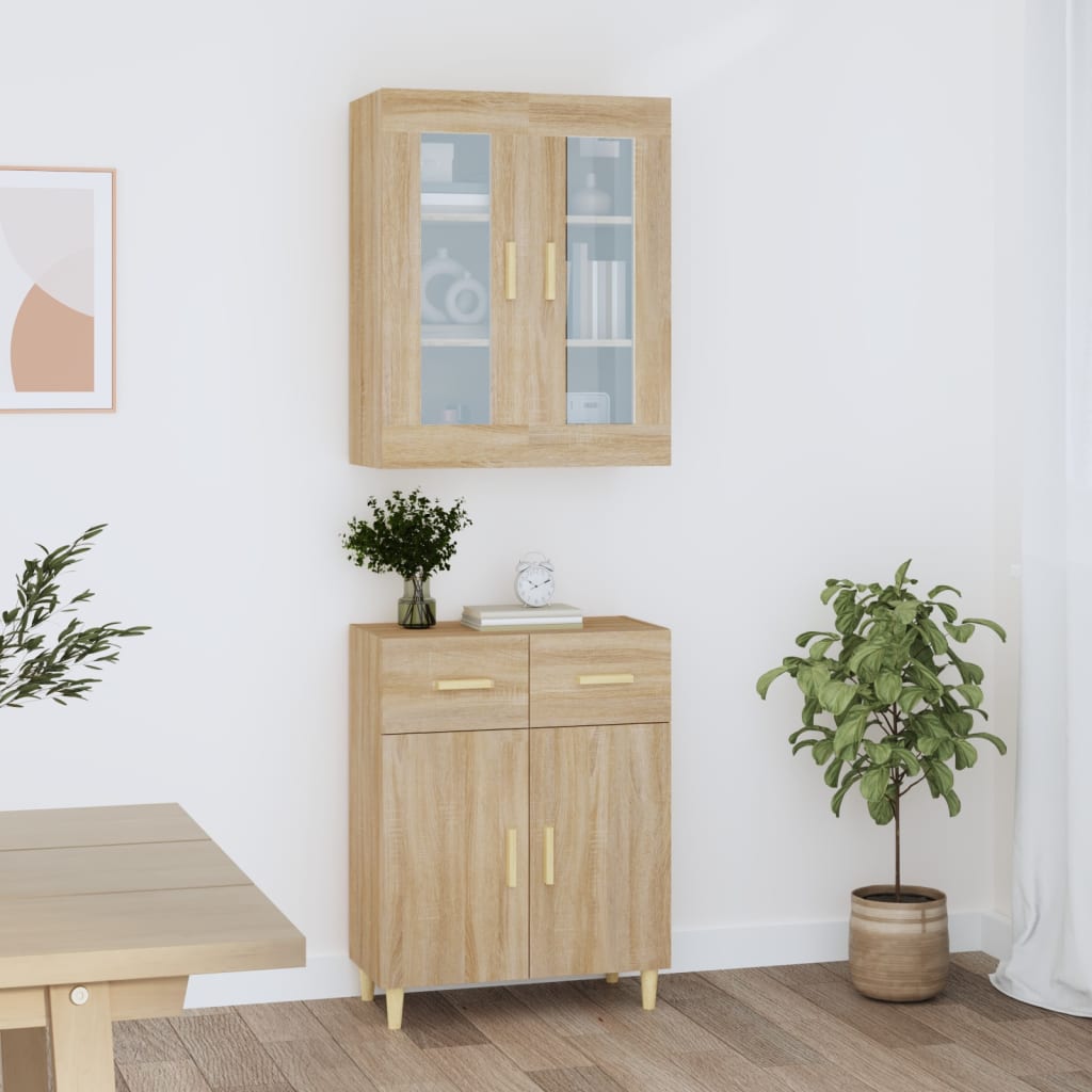 Kaappi Sonoma tammi 69,5x34x180 cm tekninen puu - Sisustajankoti.fi