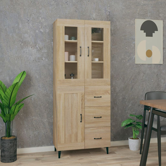 Kaappi Sonoma tammi 69,5x34x180 cm tekninen puu - Sisustajankoti.fi