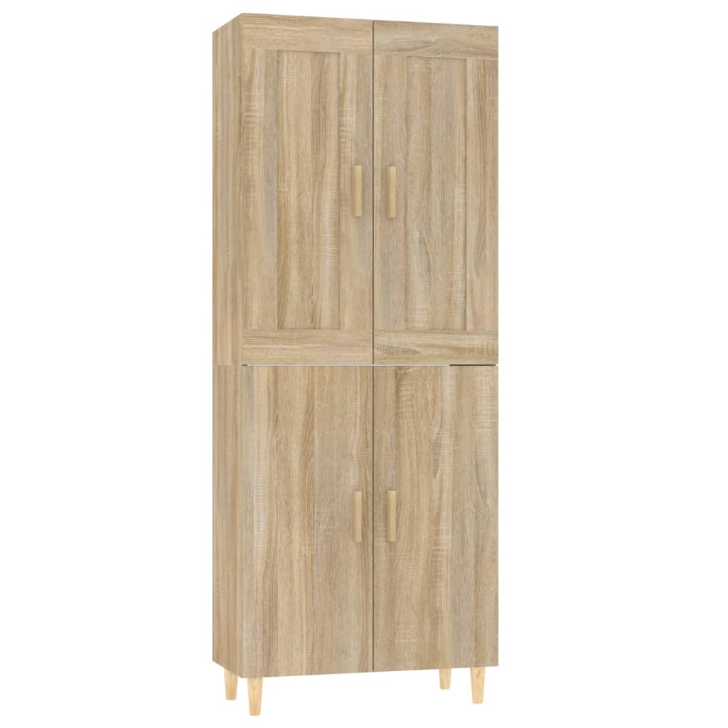 Kaappi Sonoma-tammi 70x34x180 cm tekninen puu - Sisustajankoti.fi