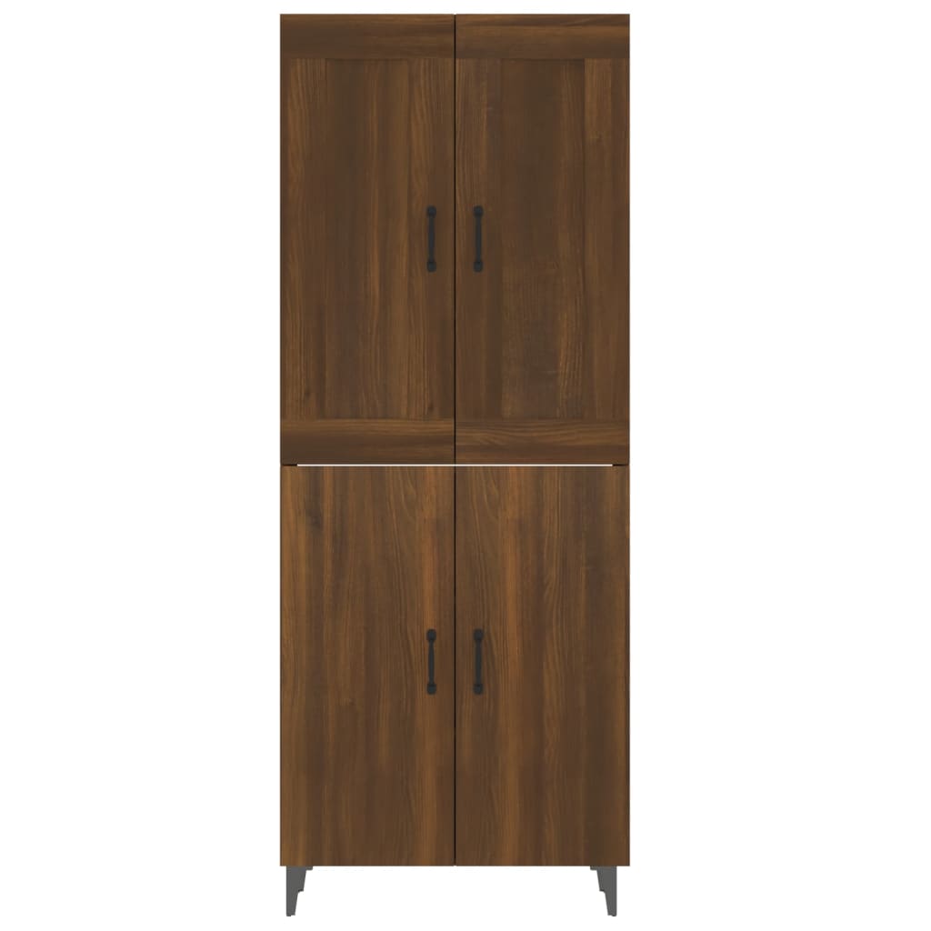 Kaappi ruskea tammi 70x34x180 cm tekninen puu - Sisustajankoti.fi