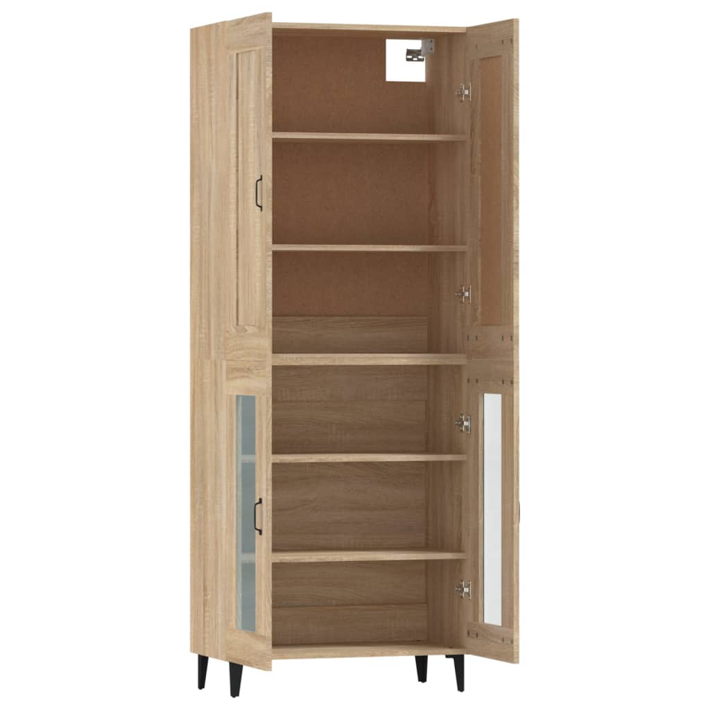 Kaappi Sonoma tammi 69,5x34x180 cm tekninen puu - Sisustajankoti.fi