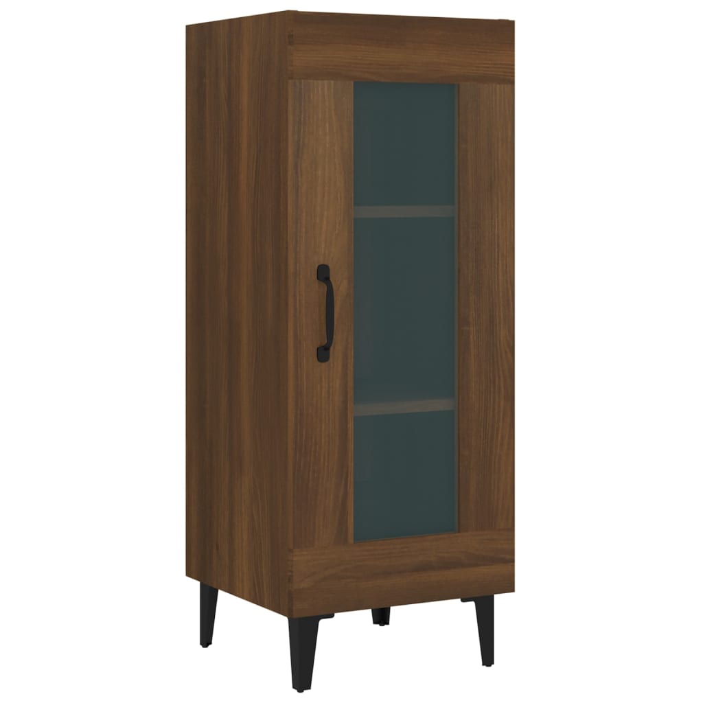 Kaappi ruskea tammi 34,5x34x180 cm tekninen puu - Sisustajankoti.fi