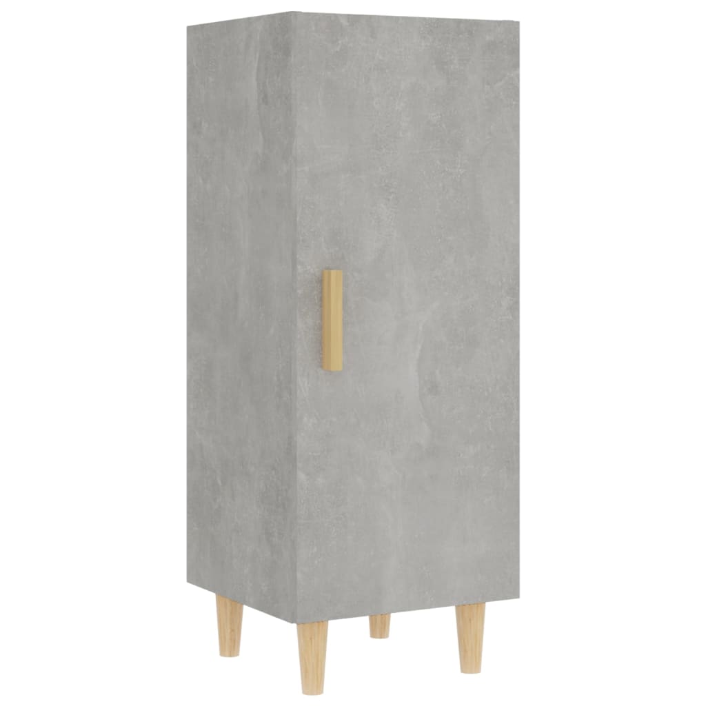 Kaappi betoninharmaa 35x34x180 cm tekninen puu - Sisustajankoti.fi