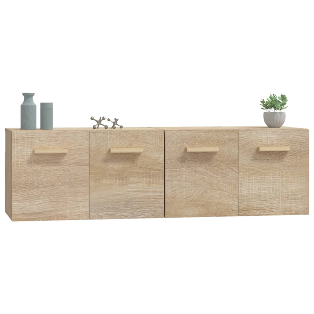 Seinäkaapit 2 kpl Sonoma-tammi 60x36,5x35 cm tekninen puu - Sisustajankoti.fi