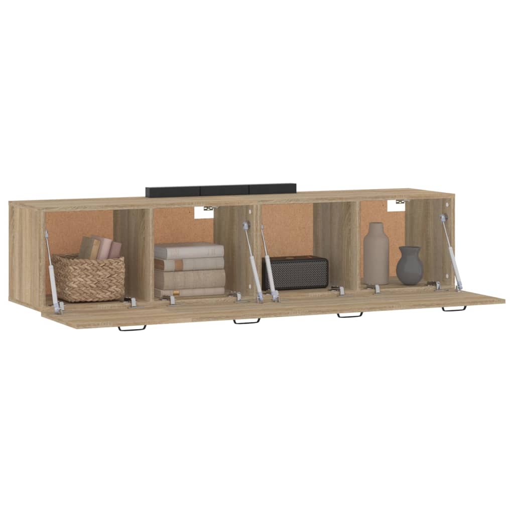 Seinäkaapit 2 kpl Sonoma-tammi 60x36,5x35 cm tekninen puu - Sisustajankoti.fi
