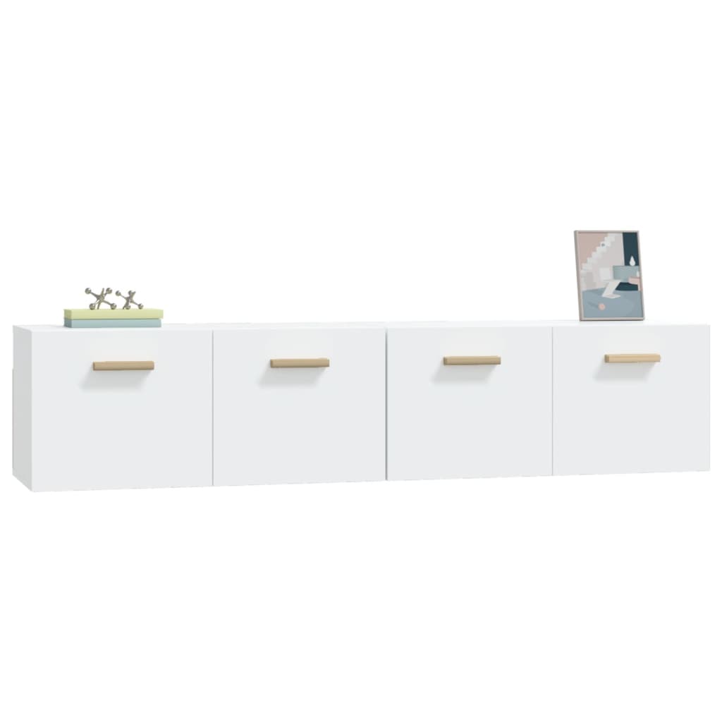 Seinäkaapit 2 kpl valkoinen 80x35x36,5 cm tekninen puu - Sisustajankoti.fi