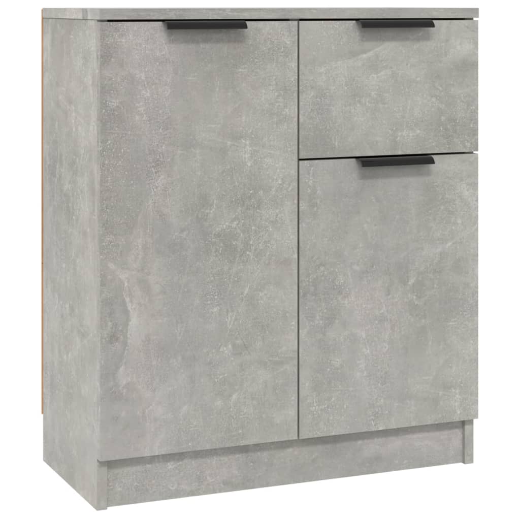 Senkit 2 kpl betoninharmaa 60x30x70 cm tekninen puu - Sisustajankoti.fi