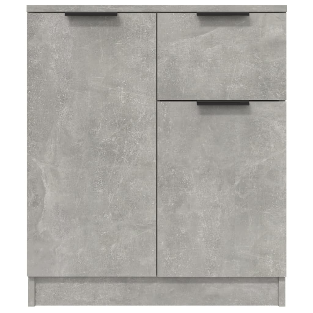 Senkit 2 kpl betoninharmaa 60x30x70 cm tekninen puu - Sisustajankoti.fi