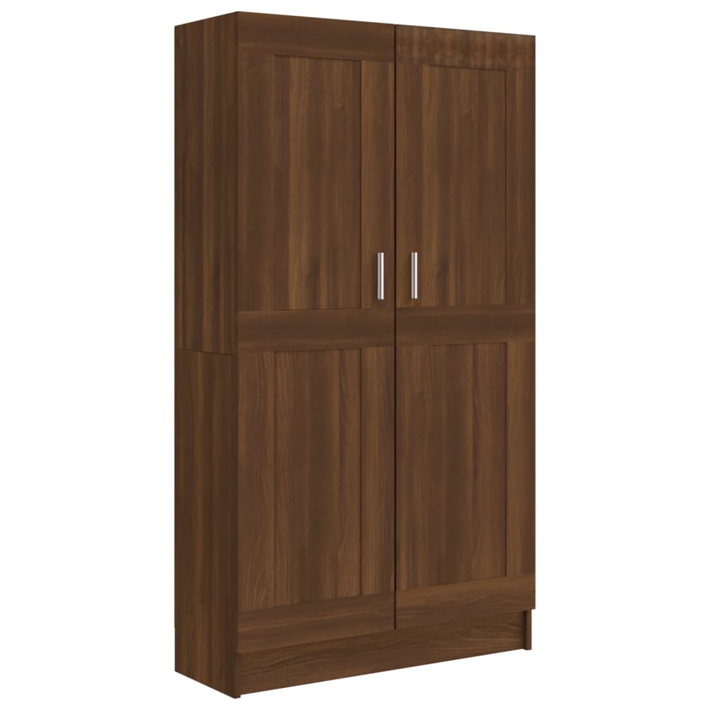 Kirjakaappi ruskea tammi 82,5x30,5x150 cm tekninen puu - Sisustajankoti.fi