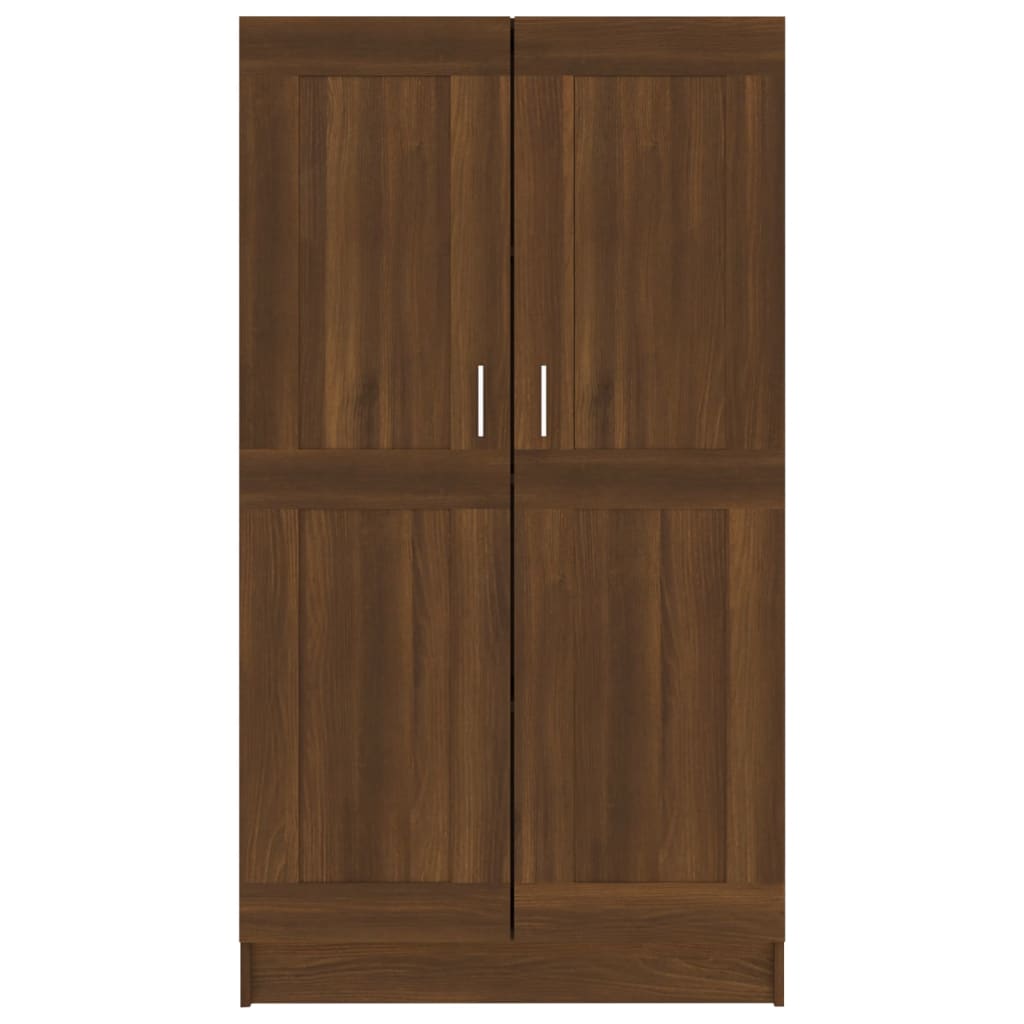 Kirjakaappi ruskea tammi 82,5x30,5x150 cm tekninen puu - Sisustajankoti.fi