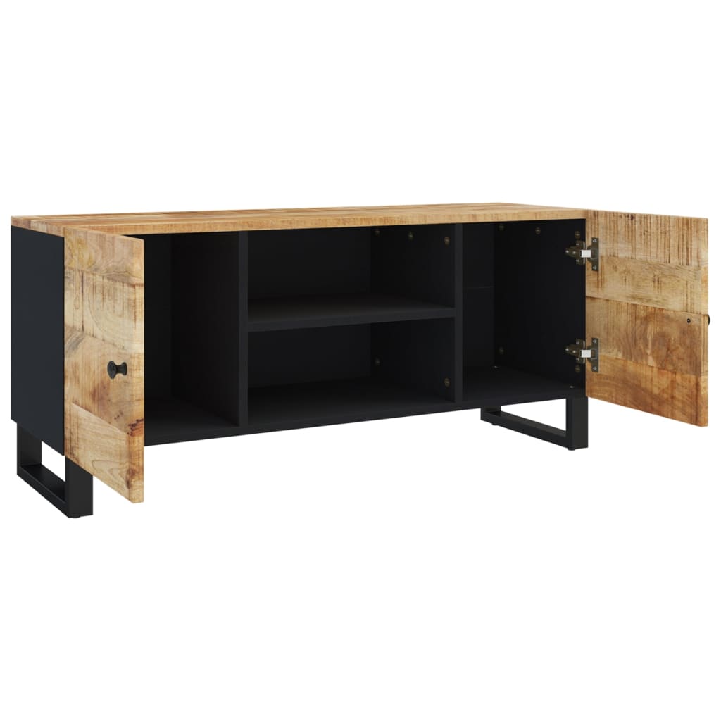 TV-taso 105x33x46 cm täysi mangopuu - Sisustajankoti.fi