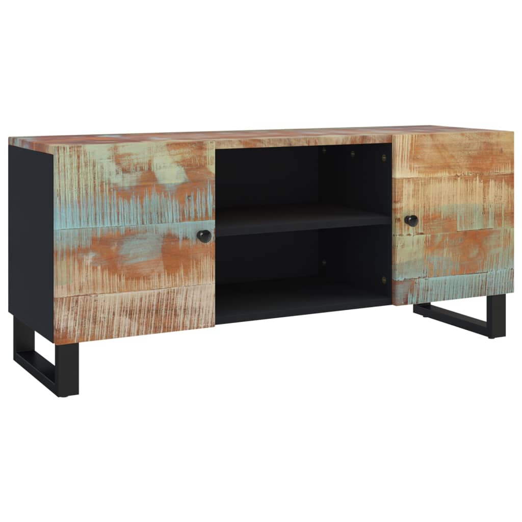 TV-taso 105x33x46 cm kierrätetty täyspuu - Sisustajankoti.fi