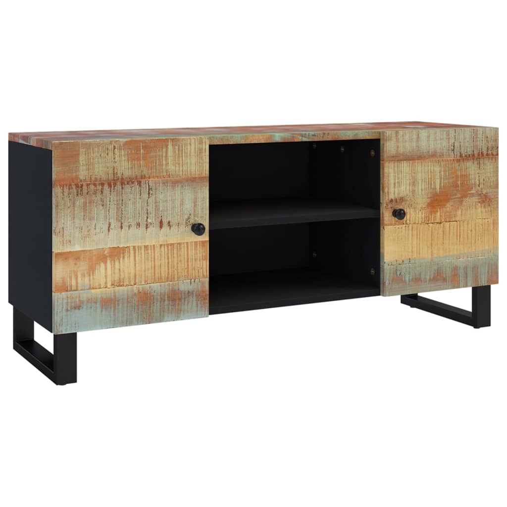 TV-taso 105x33x46 cm kierrätetty täyspuu - Sisustajankoti.fi