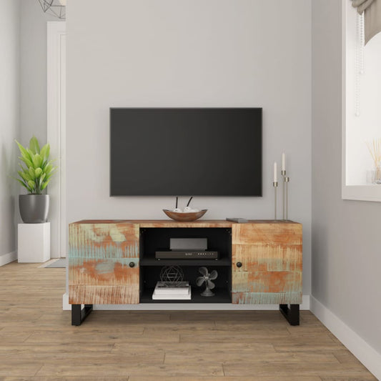 TV-taso 105x33x46 cm kierrätetty täyspuu - Sisustajankoti.fi