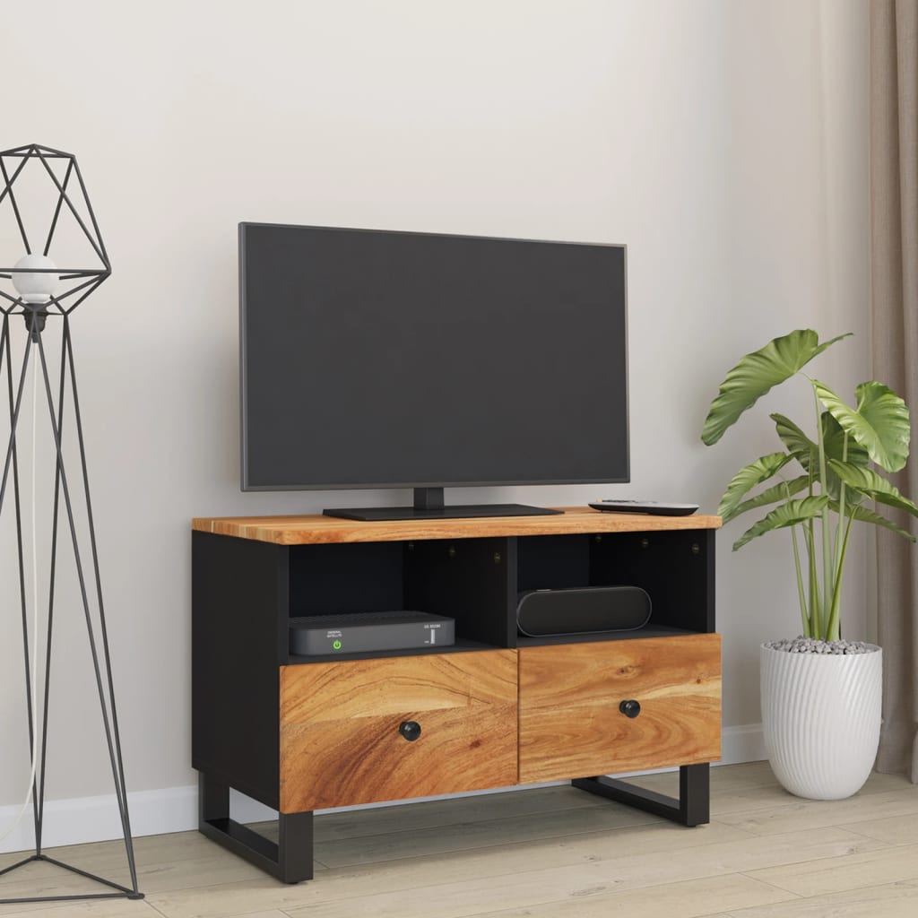 TV-taso 70x33x46 cm täysi akaasiapuu - Sisustajankoti.fi