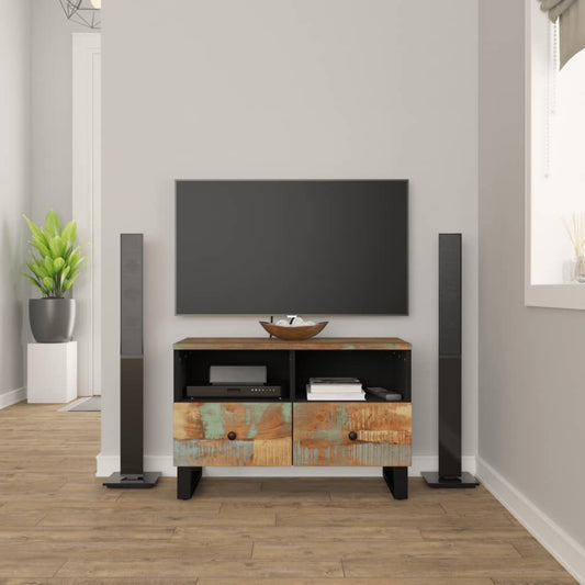 TV-taso 70x33x46 cm kierrätetty täyspuu - Sisustajankoti.fi
