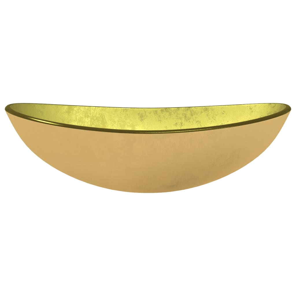 Pesuallas karkaistu lasi 54,5x35x15,5 cm kulta - Sisustajankoti.fi