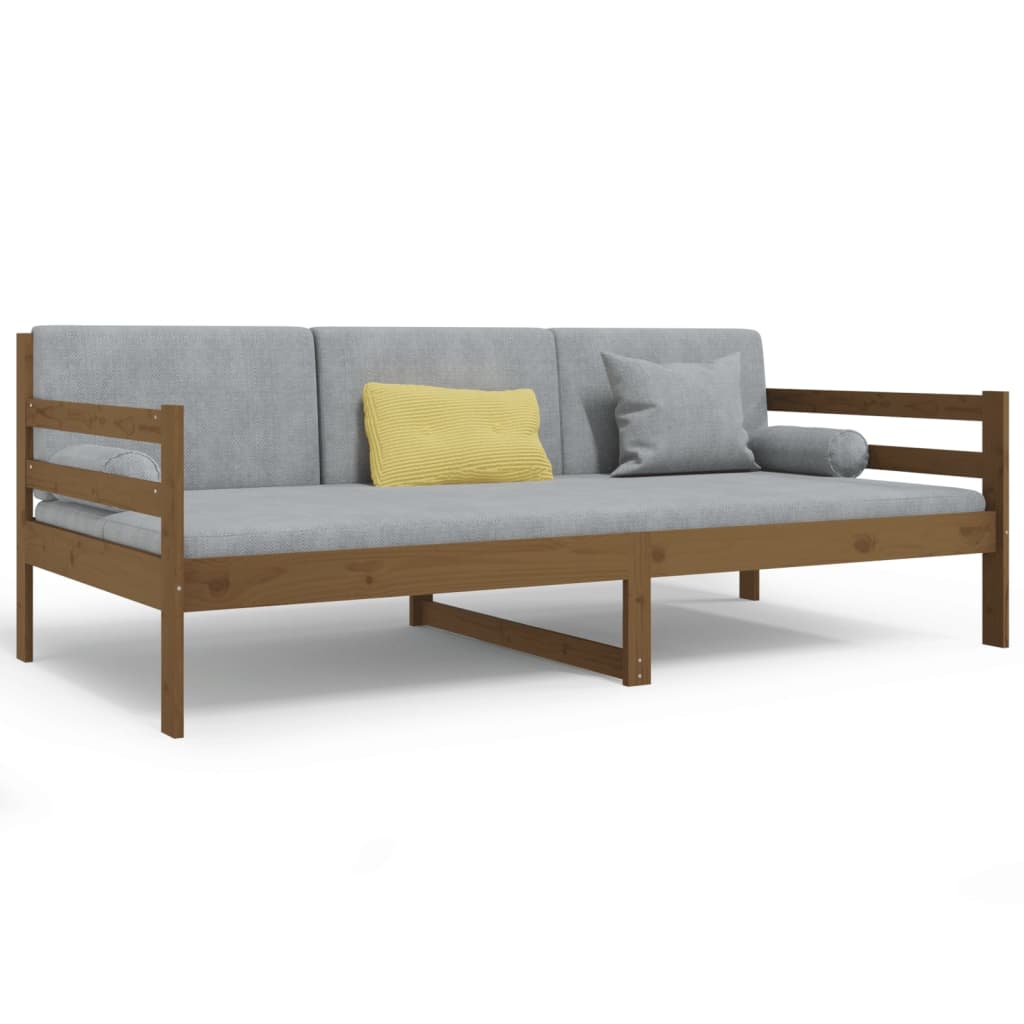 Sohvasänky hunajanruskea 90x190 cm täysi mänty - Sisustajankoti.fi