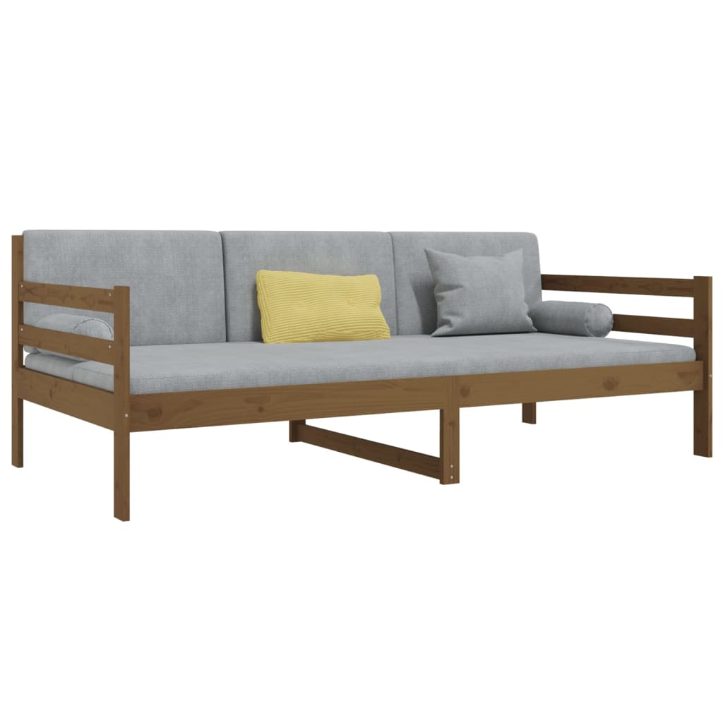 Sohvasänky hunajanruskea 90x190 cm täysi mänty - Sisustajankoti.fi