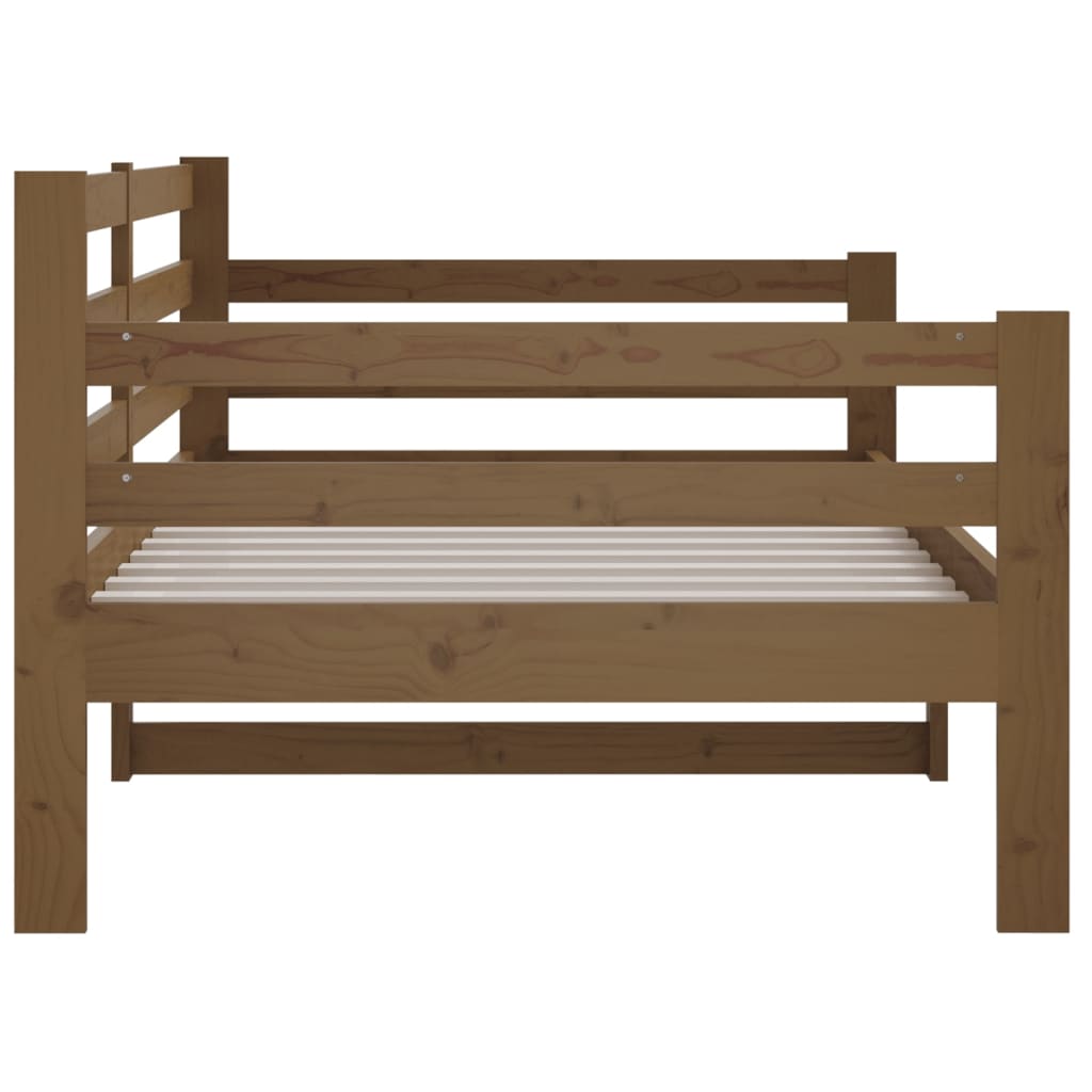 Sohvasänky hunajanruskea 90x190 cm täysi mänty - Sisustajankoti.fi