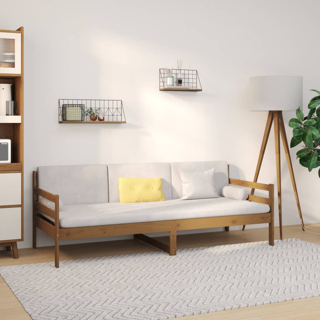 Sohvasänky hunajanruskea 90x190 cm täysi mänty - Sisustajankoti.fi