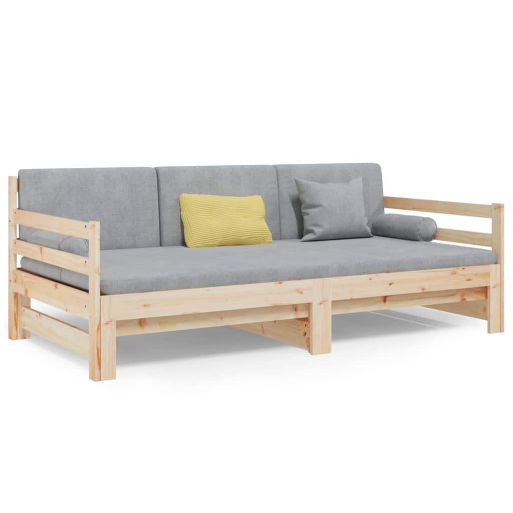 Sohvasänky ulosvedettävä 2x (90x190) cm täysi mänty - Sisustajankoti.fi